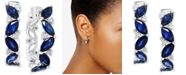 EFFY Collection EFFY&reg; Sapphire (2-7/8 ct. t.w.) & Diamond (1/10 ct. t.w.) Drop Earrings in 14k White Gold